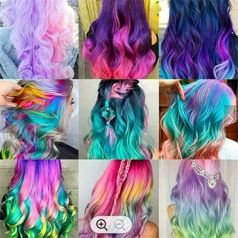 New Hair Chalk Comb, Temporary Hair Color Dye