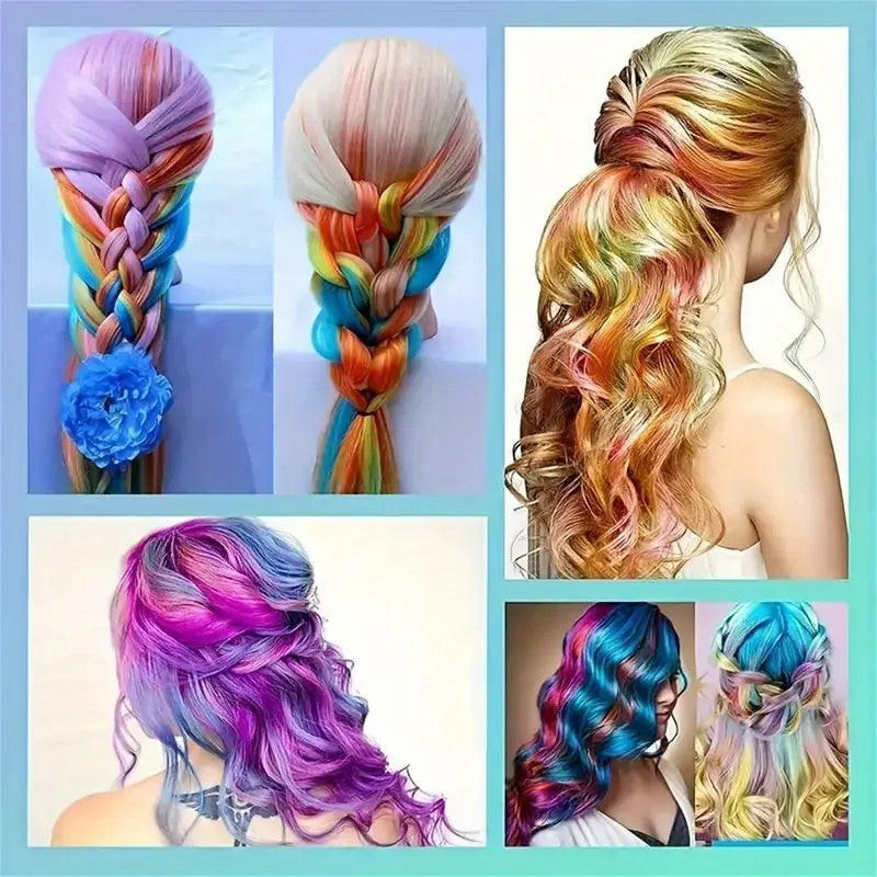 New Hair Chalk Comb, Temporary Hair Color Dye