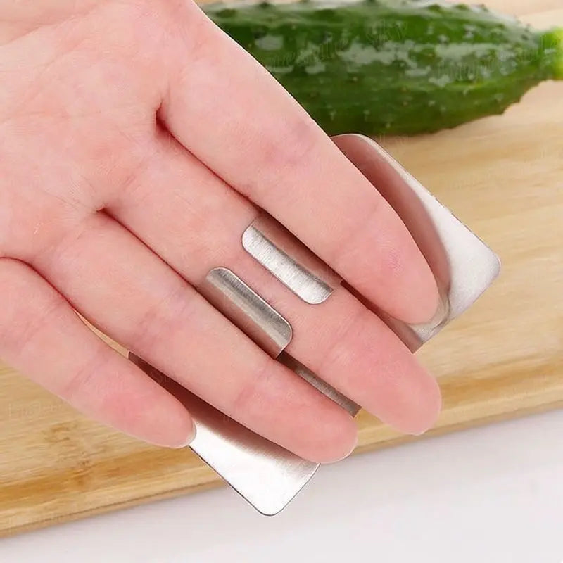 Stainless Steel Finger Guard – Kitchen Safety Cutting Protector