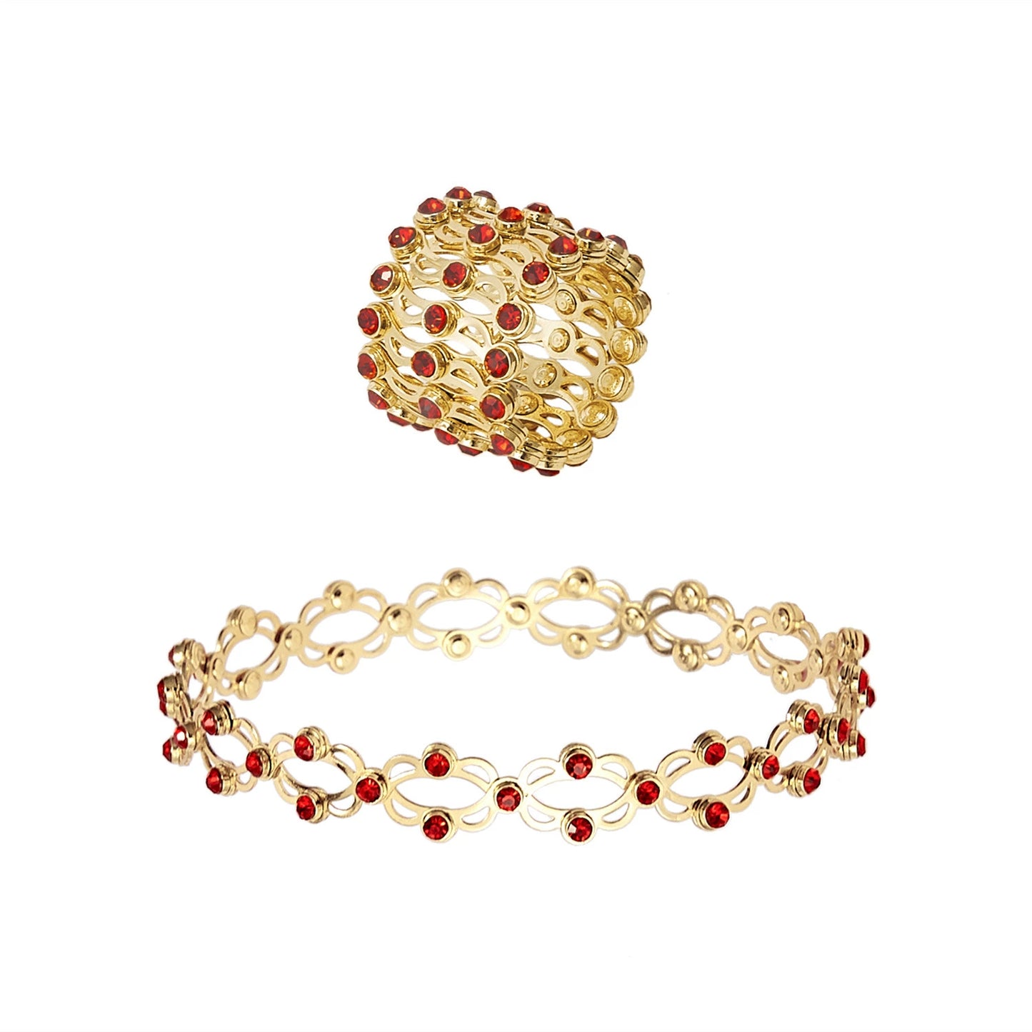 2 In 1 Retractable Rings Bracelet Fashion Jewelry