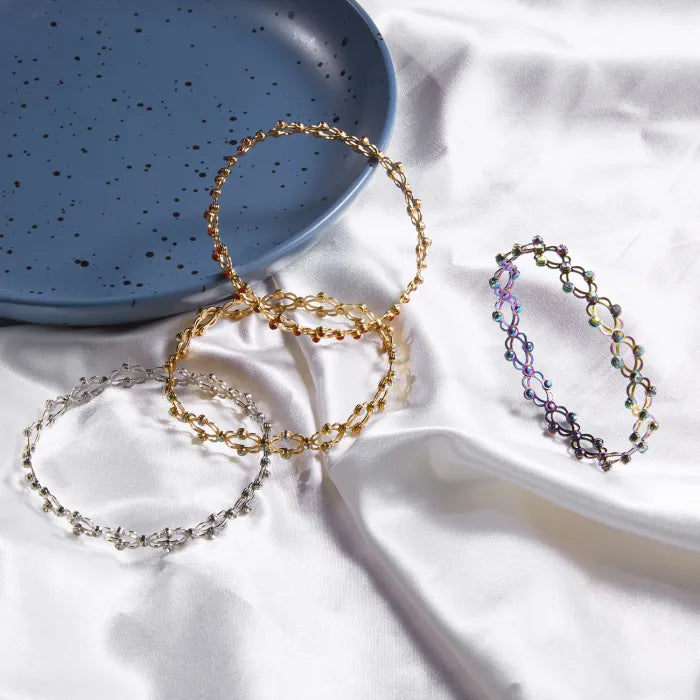 2 In 1 Retractable Rings Bracelet Fashion Jewelry