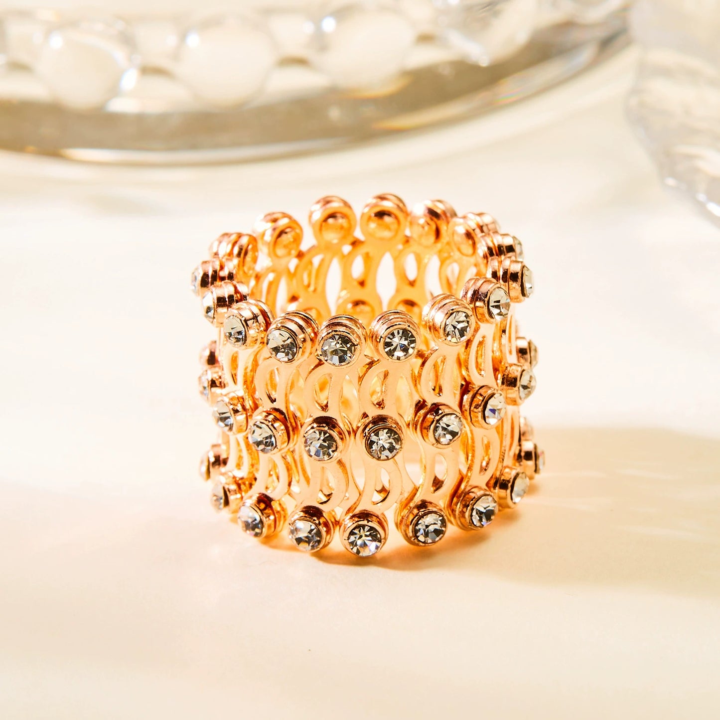 2 In 1 Retractable Rings Bracelet Fashion Jewelry