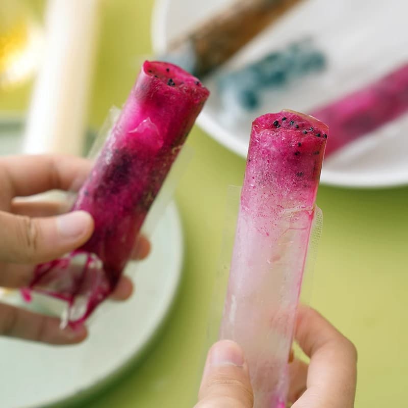 Food-Grade Disposable Popsicle Bags, DIY Ice Pop Bags for Home Use
