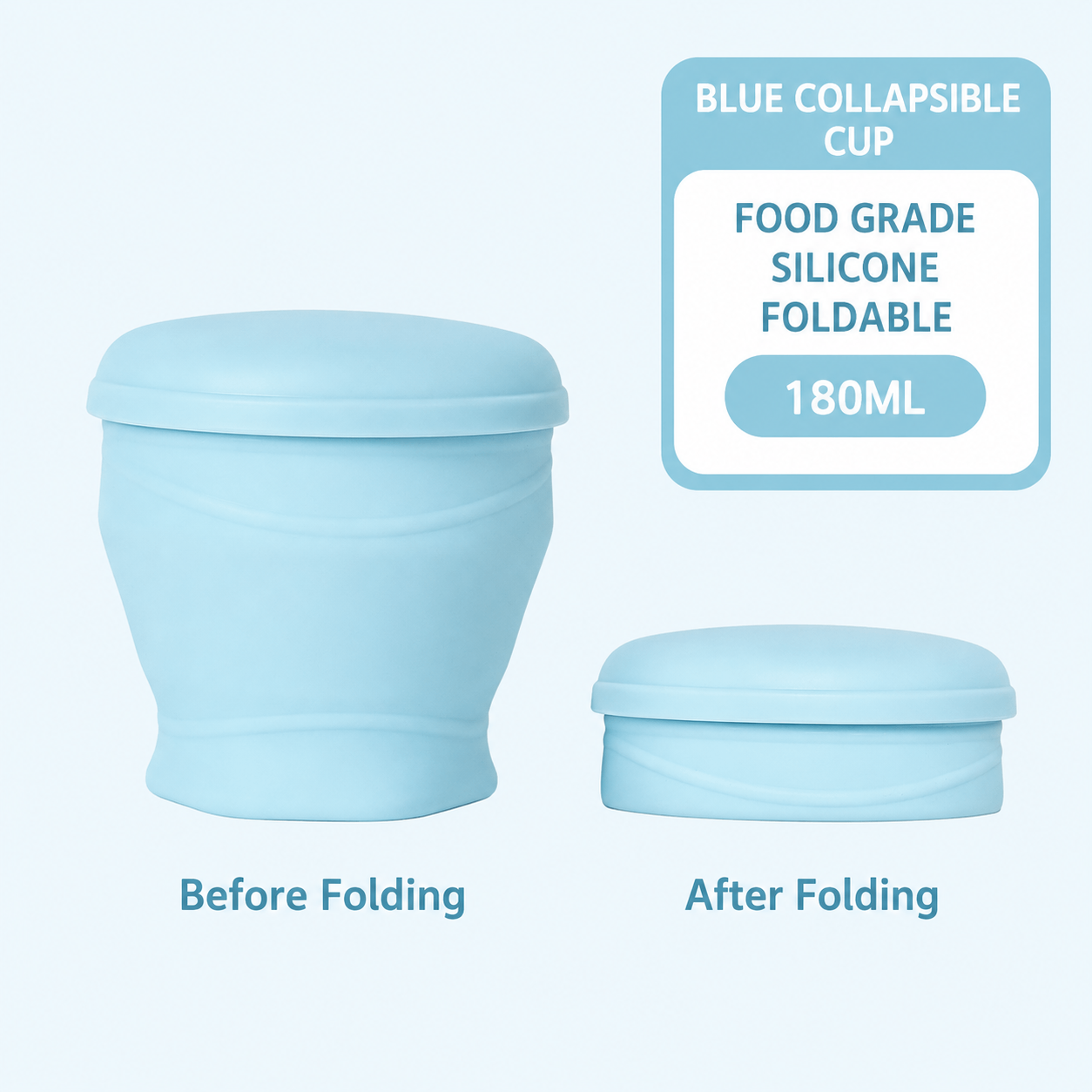 🌈Macaron Foldable Silicone Cup – Food-Grade & Heat-Resistant, Collapsible & Portable Travel Cup for Outdoor & Daily Use