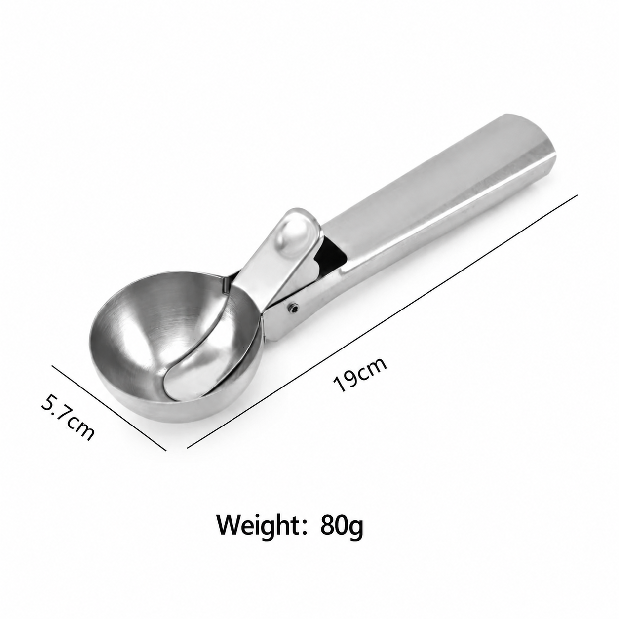 Stainless steel ice cream scoop, fruit scooping tool