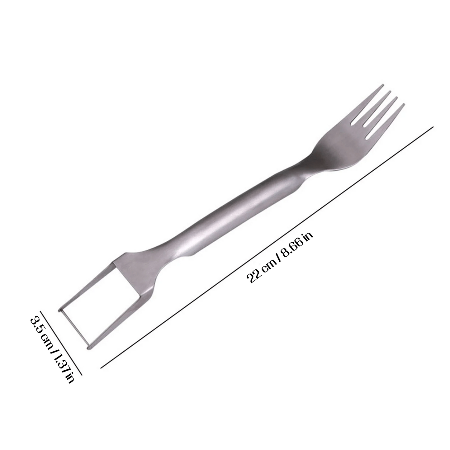 Watermelon Fork Slicer Cutter Slicer Tool, 2-in-1 Stainless Steel Fruit Cutter