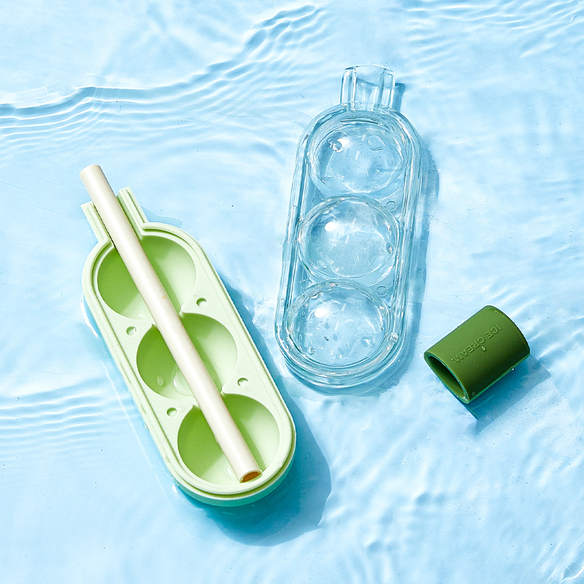 2-in-1 Popsicle Mold & Straw Ice Tray – Home DIY Freezer Tool