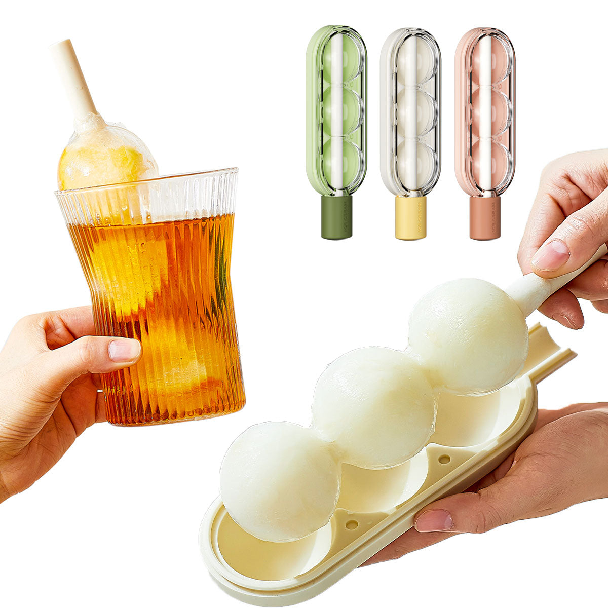 2-in-1 Popsicle Mold & Straw Ice Tray – Home DIY Freezer Tool