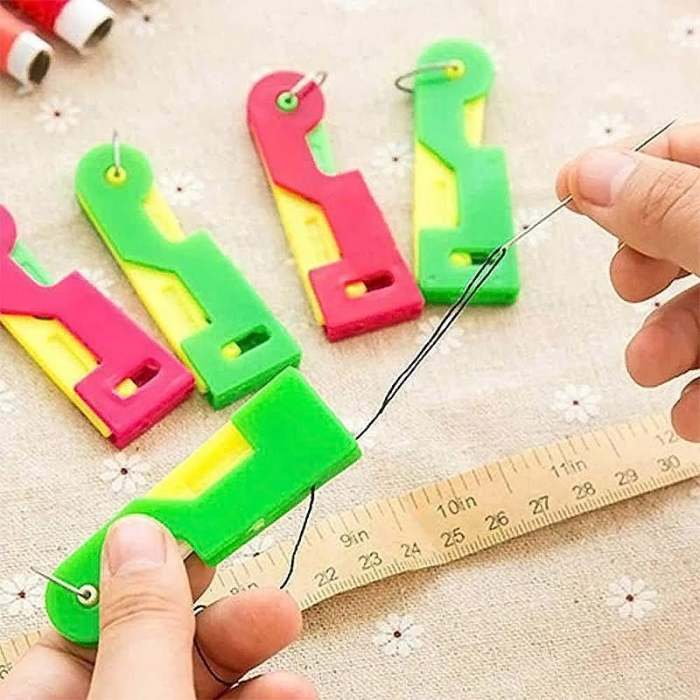 【3 PCS】Automatic Threading Aid Needle Threader