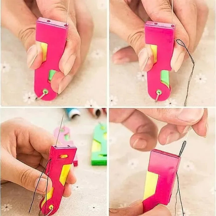 【3 PCS】Automatic Threading Aid Needle Threader