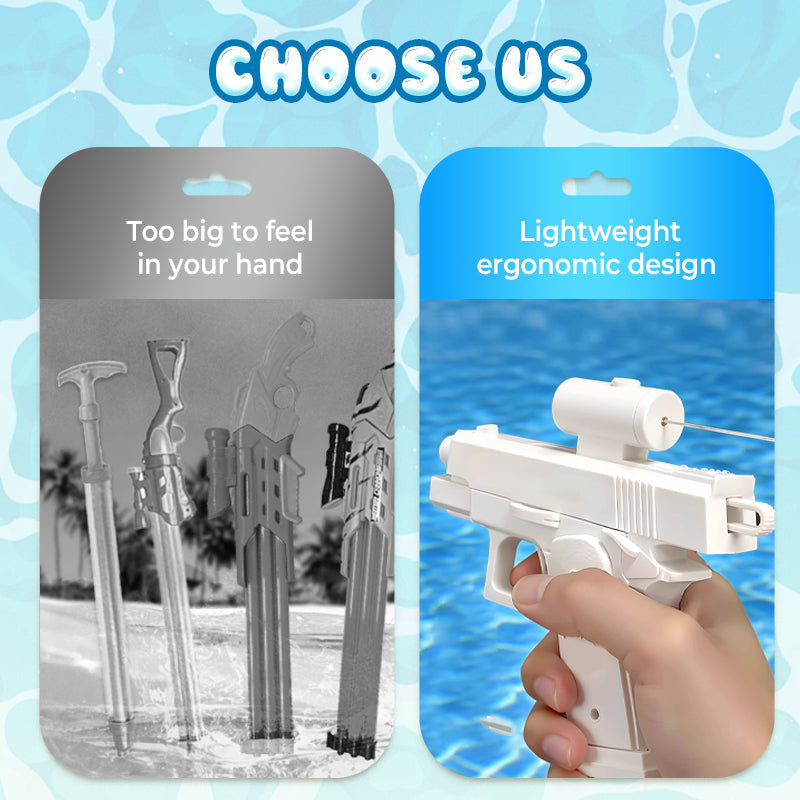 Prank toy water gun with double-headed shooting