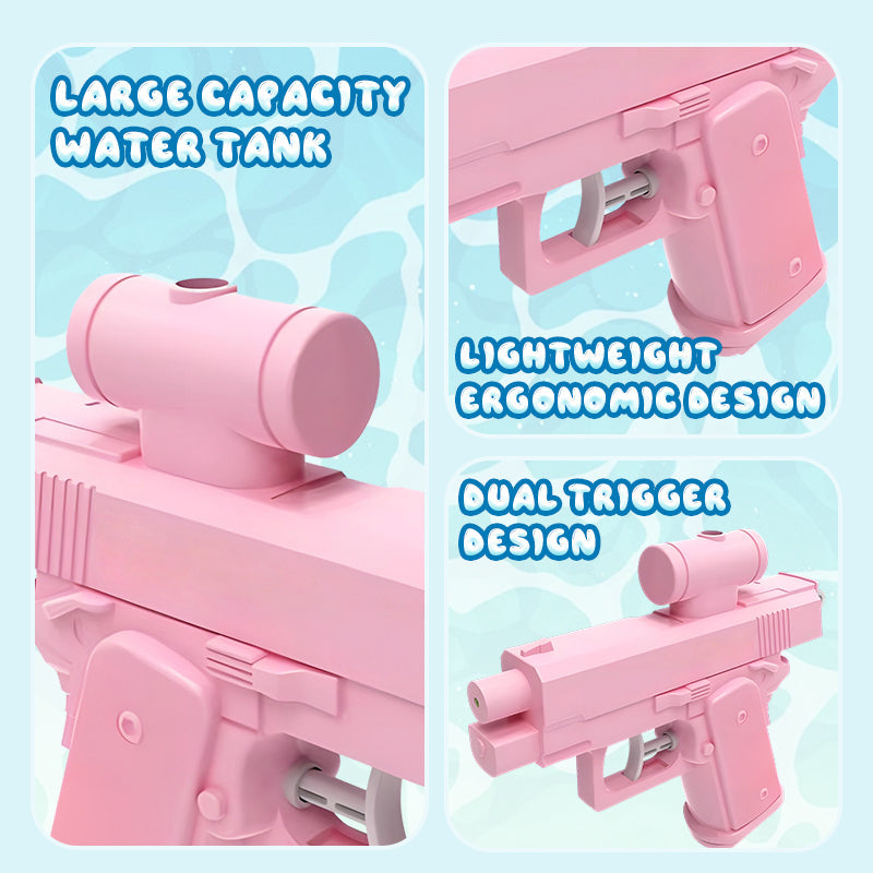 Prank toy water gun with double-headed shooting