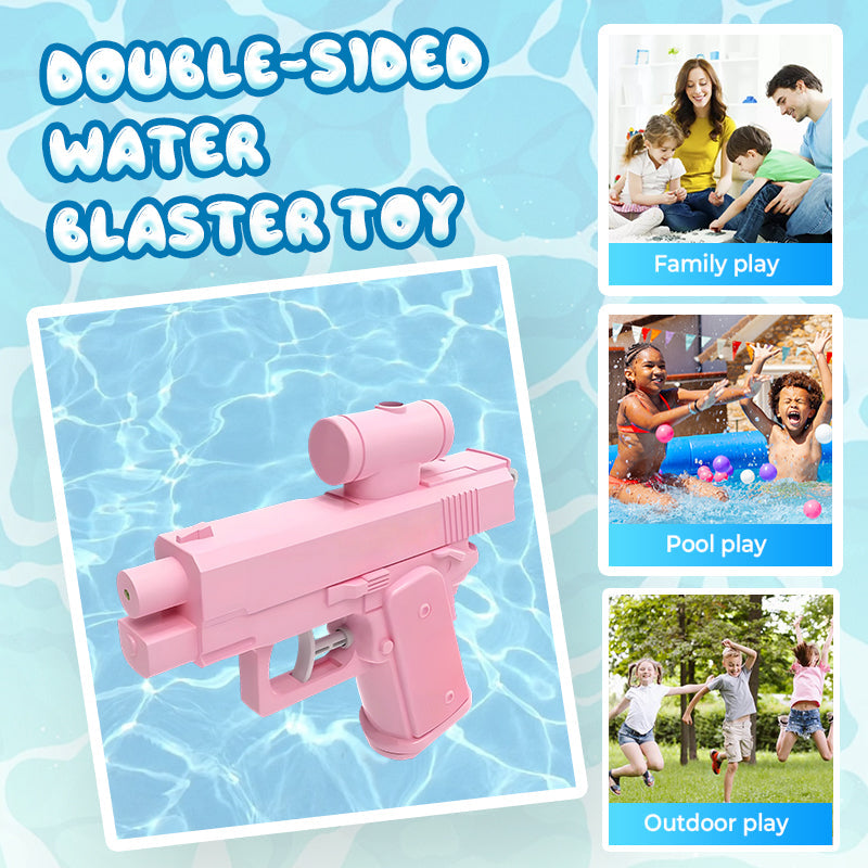 Prank toy water gun with double-headed shooting