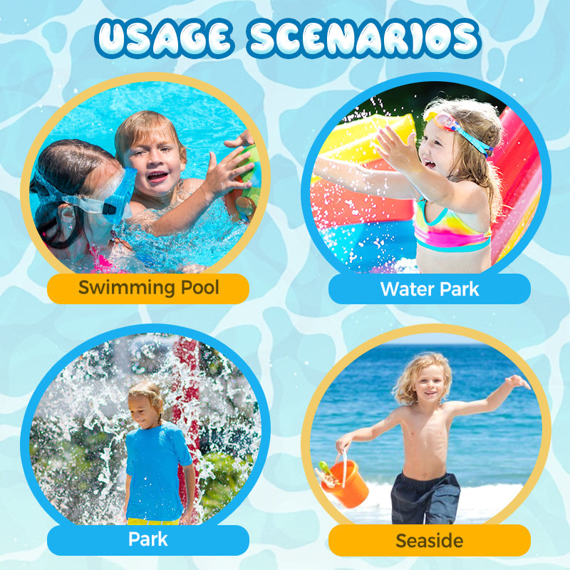 Prank toy water gun with double-headed shooting
