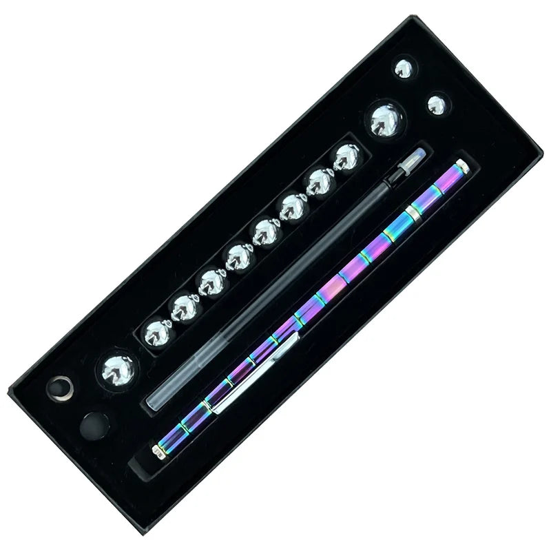 Decompression Magnetic Metal Pen, Multifunction Writing Magnet Ballpoint Pen-festivesl