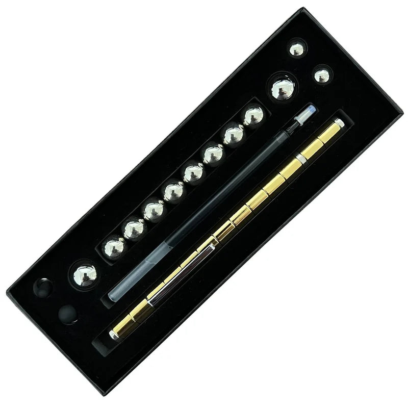Decompression Magnetic Metal Pen, Multifunction Writing Magnet Ballpoint Pen-festivesl