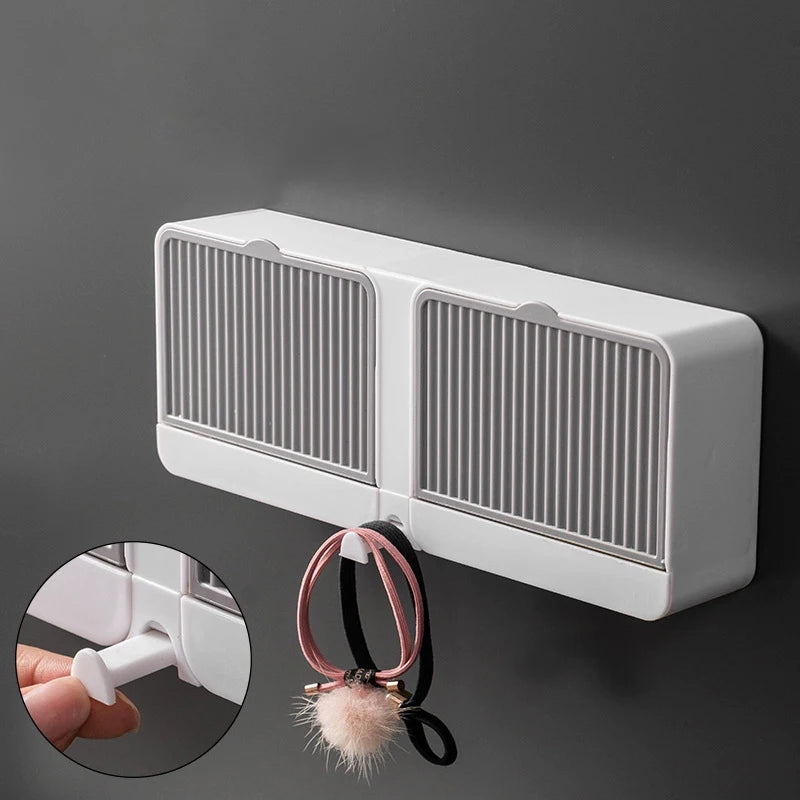 Wall-Mounted Flip-Top Soap Box – Drainable & No-Drill