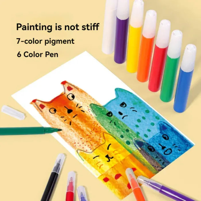 DIY Rainbow Dot Scratch Painting Kit
