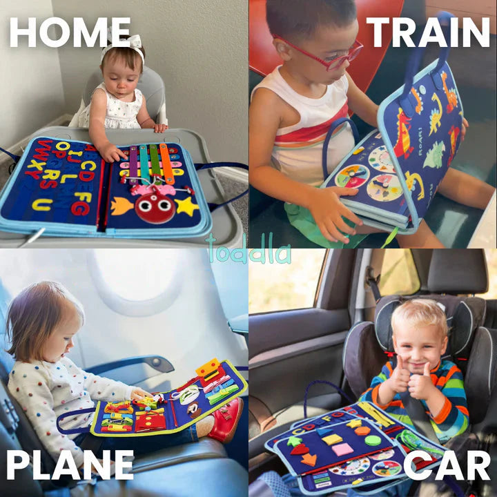Montessori Busy Board, early childhood education, life skills