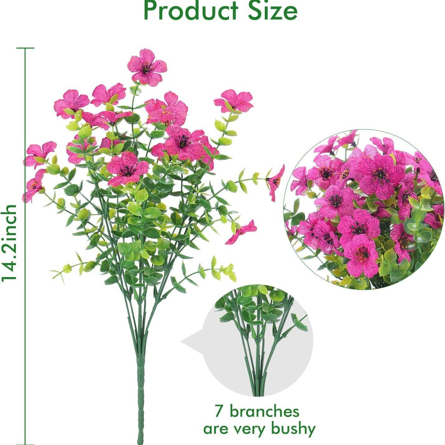 Outdoor Artificial Flower Decoration,1 bunch of multi-headed flowers