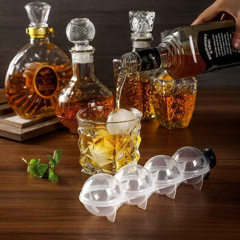 4-Cavity Round Ice Ball Mold