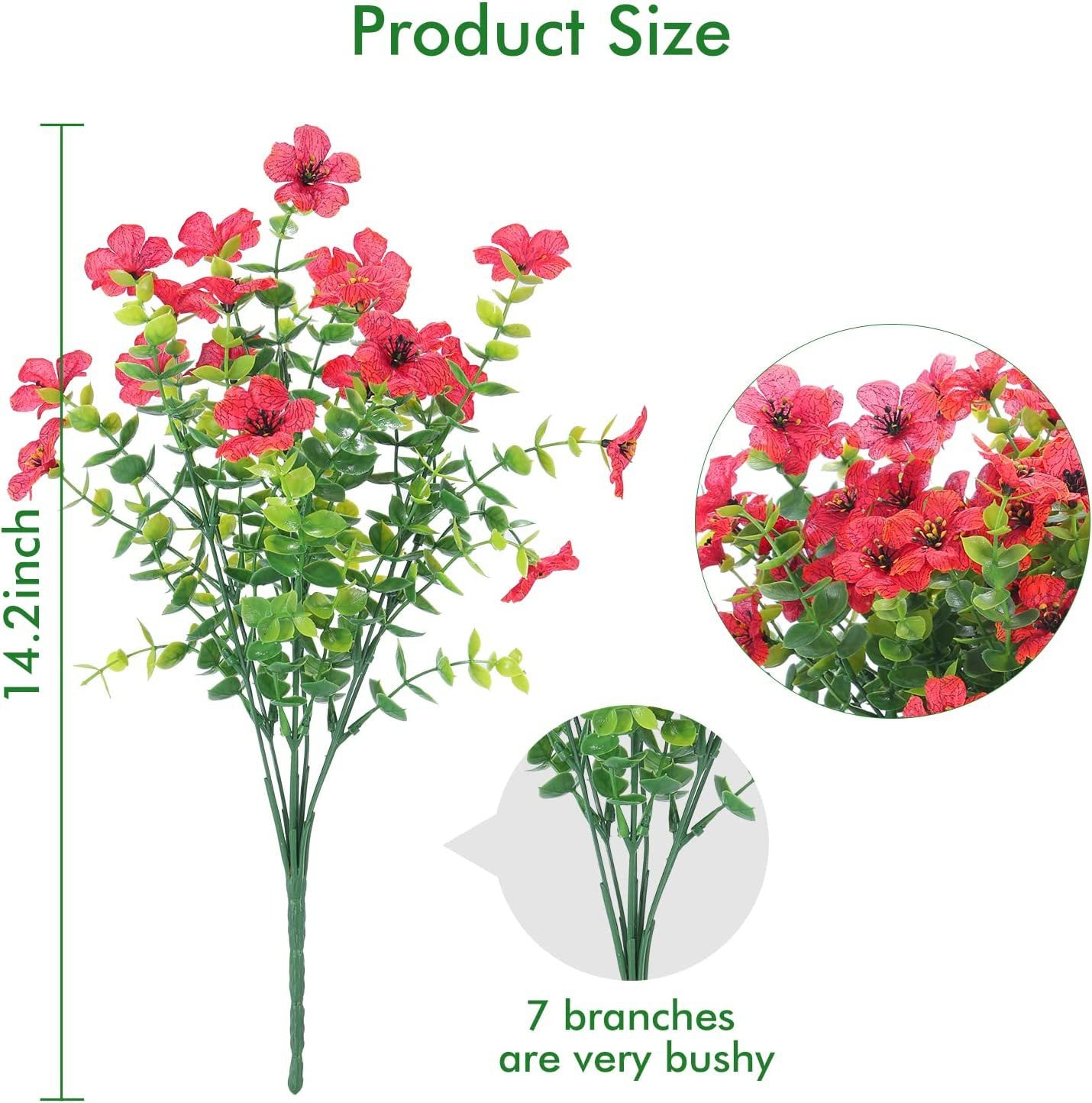 Outdoor Artificial Flower Decoration,1 bunch of multi-headed flowers