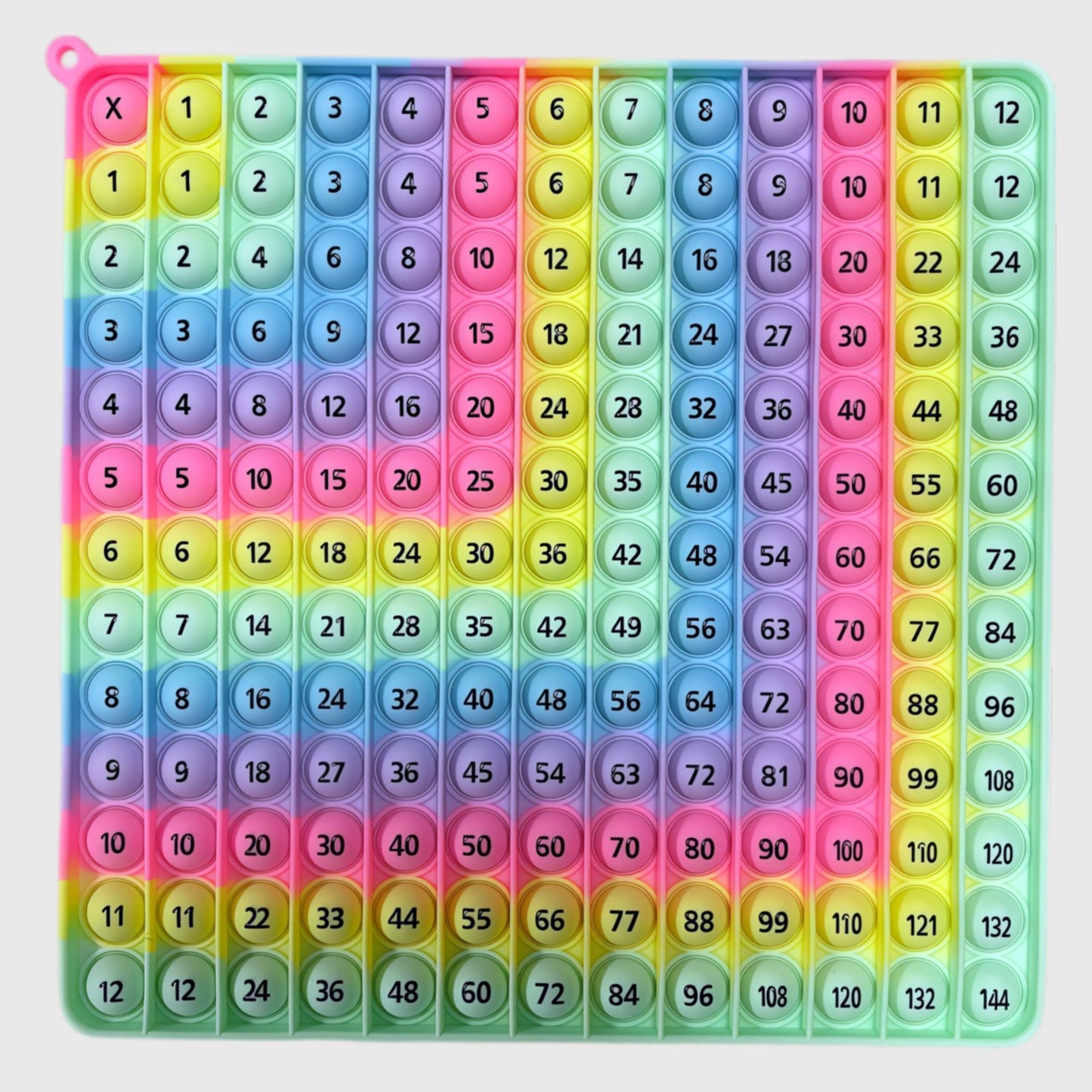 12x12 Multiplication Table Board Game – Portable Math Practice and Learning Toy for Kids