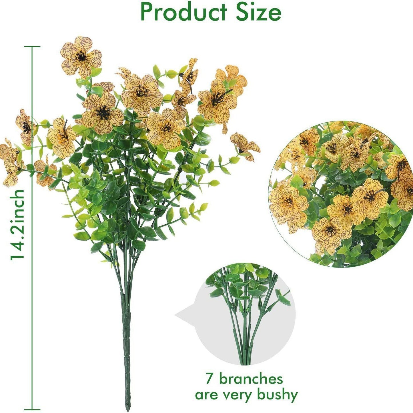 Outdoor Artificial Flower Decoration,1 bunch of multi-headed flowers