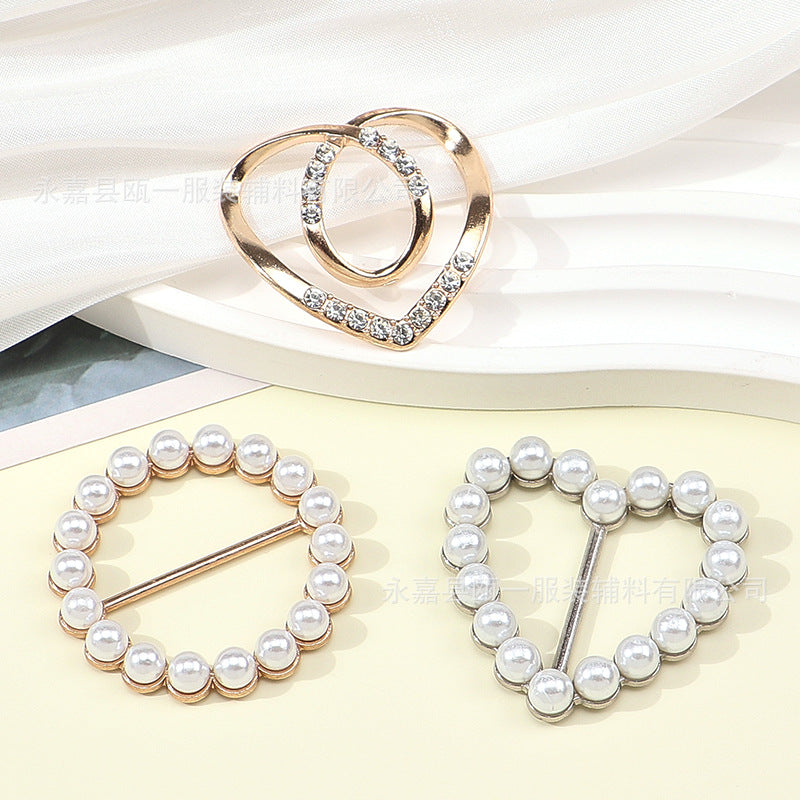6pcs Sparkling Rhinestone Hollow T-Shirt Clips