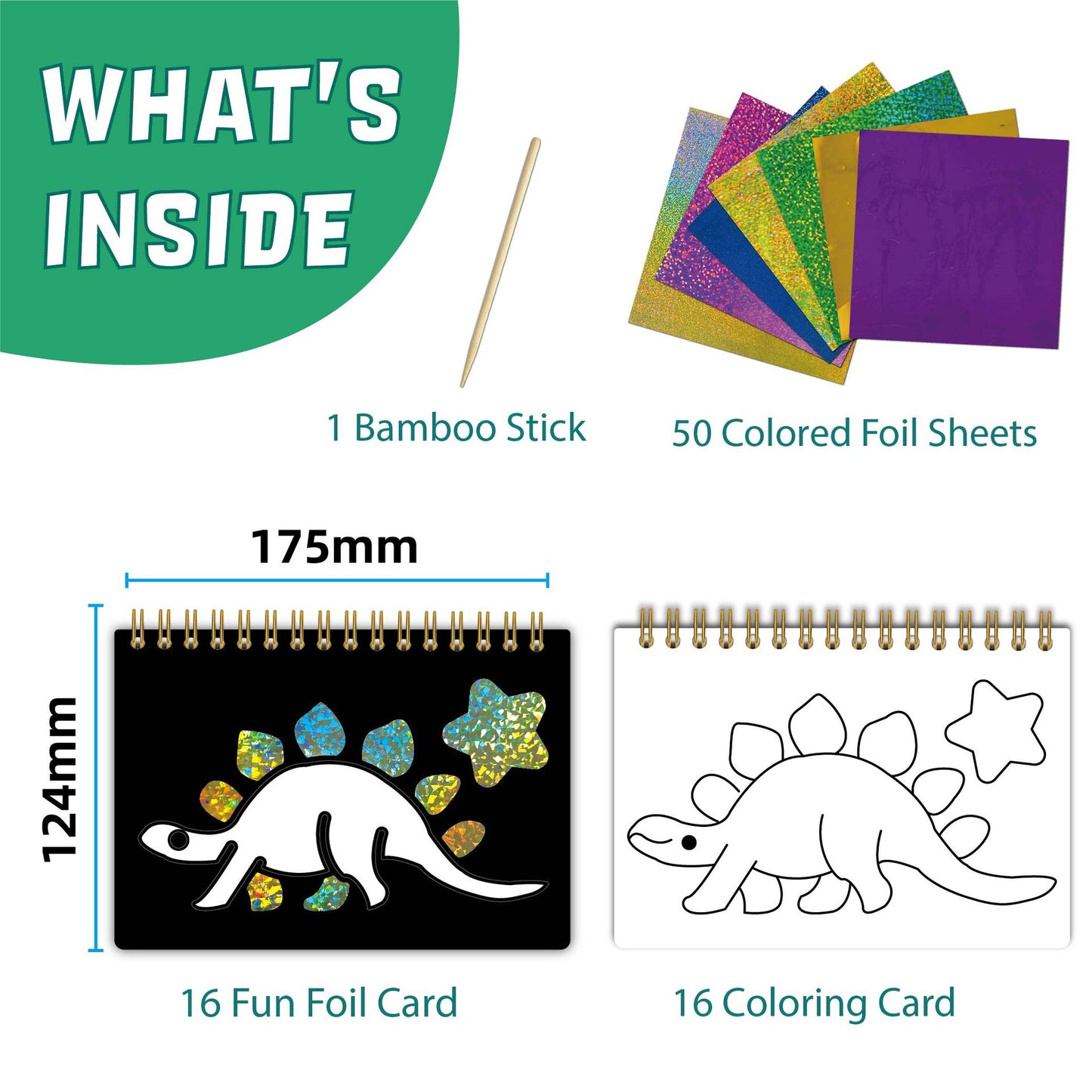 Premium Non-Toxic Kids Painting -Foil Art Kit