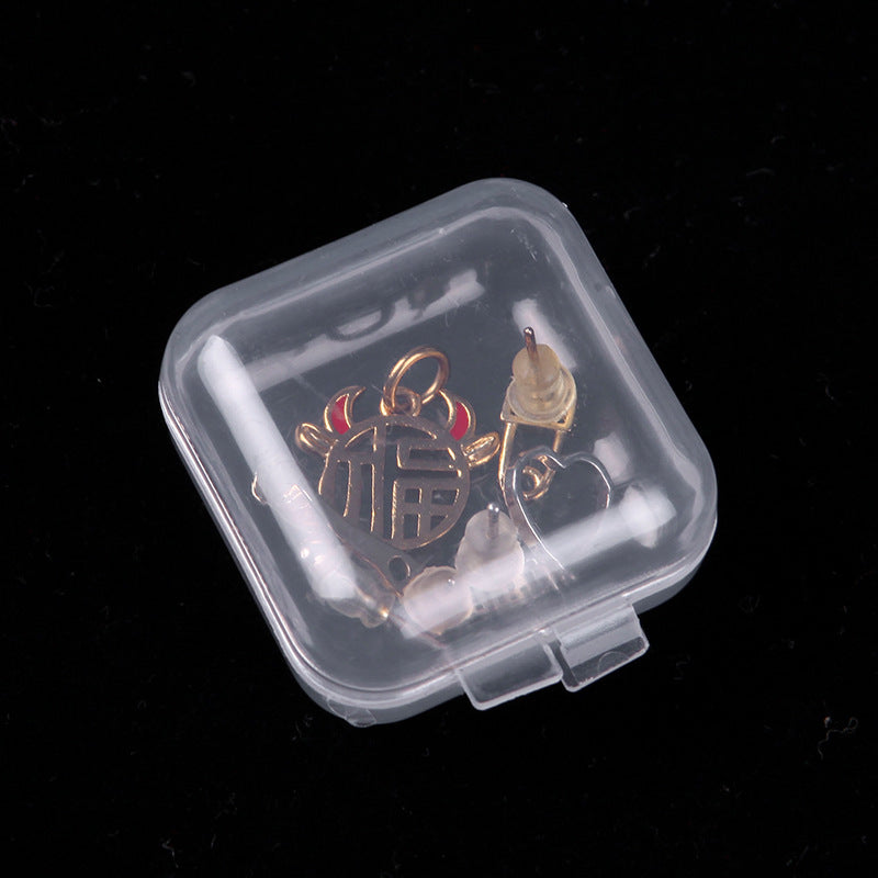 Clear Plastic Square Jewelry Storage Box