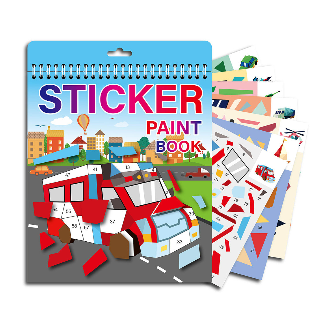 Children's DIY Geometric Shape Collage, Educational Toy for Toddlers