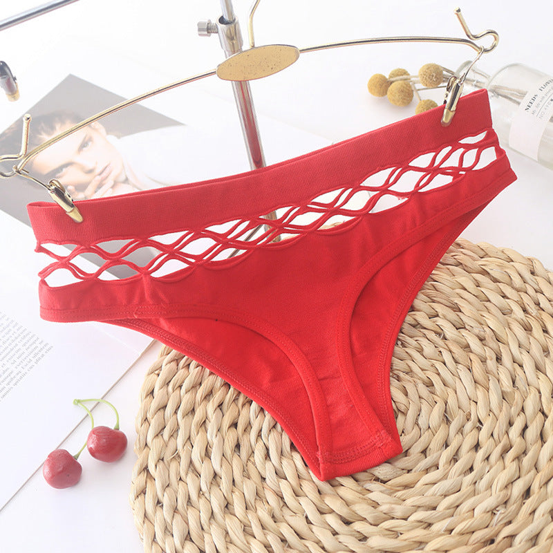 Sexy Hollow Fishnet Sports Bikini Panties for Women