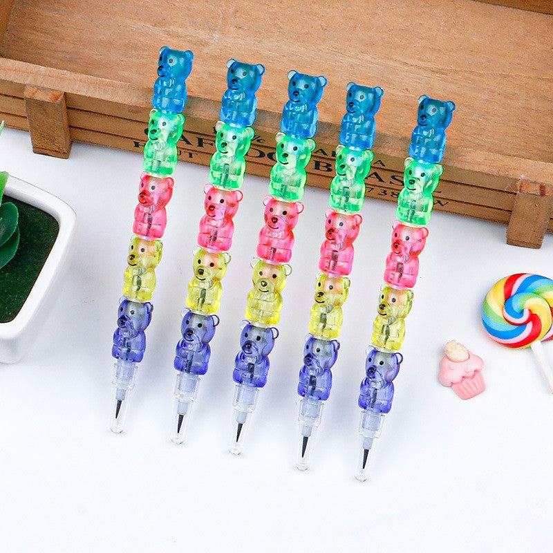 Cartoon Bear Block Pencil – Fun & Creative Design