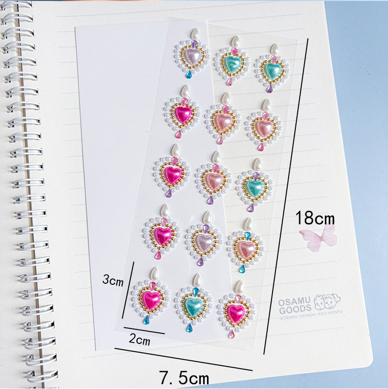 Sparkling Rhinestone Stickers, Perfect for DIY Crafts and Makeup