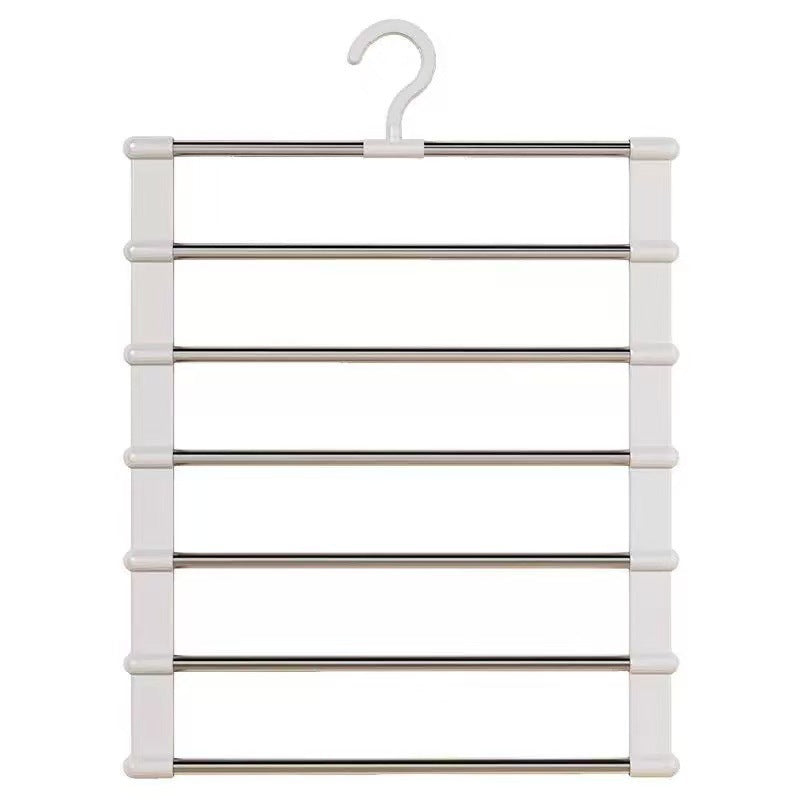 Foldable Multi-Tier Pants Hanger – Space-Saving Clothes Drying Rack & Storage Organizer