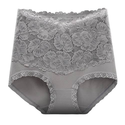 Pure cotton high-waist sexy lace women’s briefs