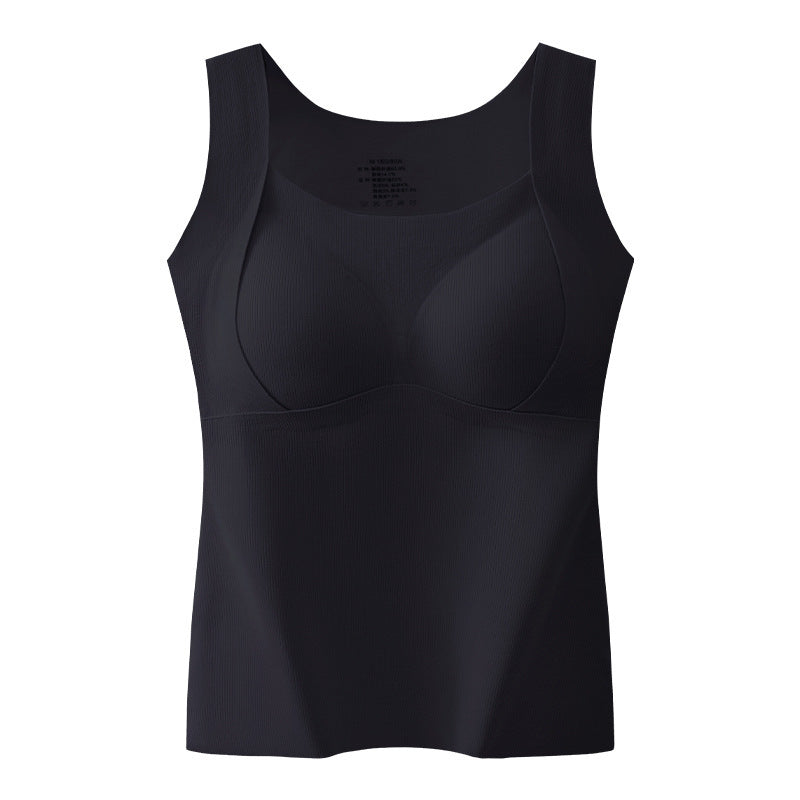 Women's Thermal Tank Tops With Built-in Bra,Suitable for autumn and winter