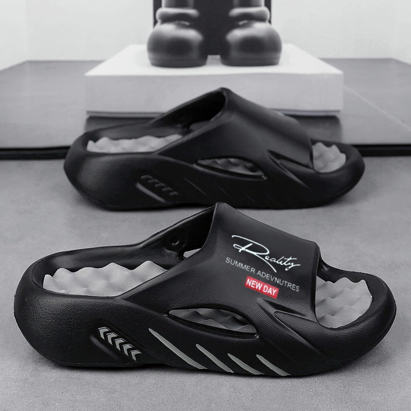 Non-Slip Thick-Sole Yeezy-Style Slippers
