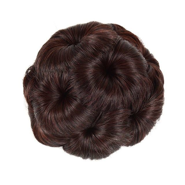 Fluffy Flower Bun Wig