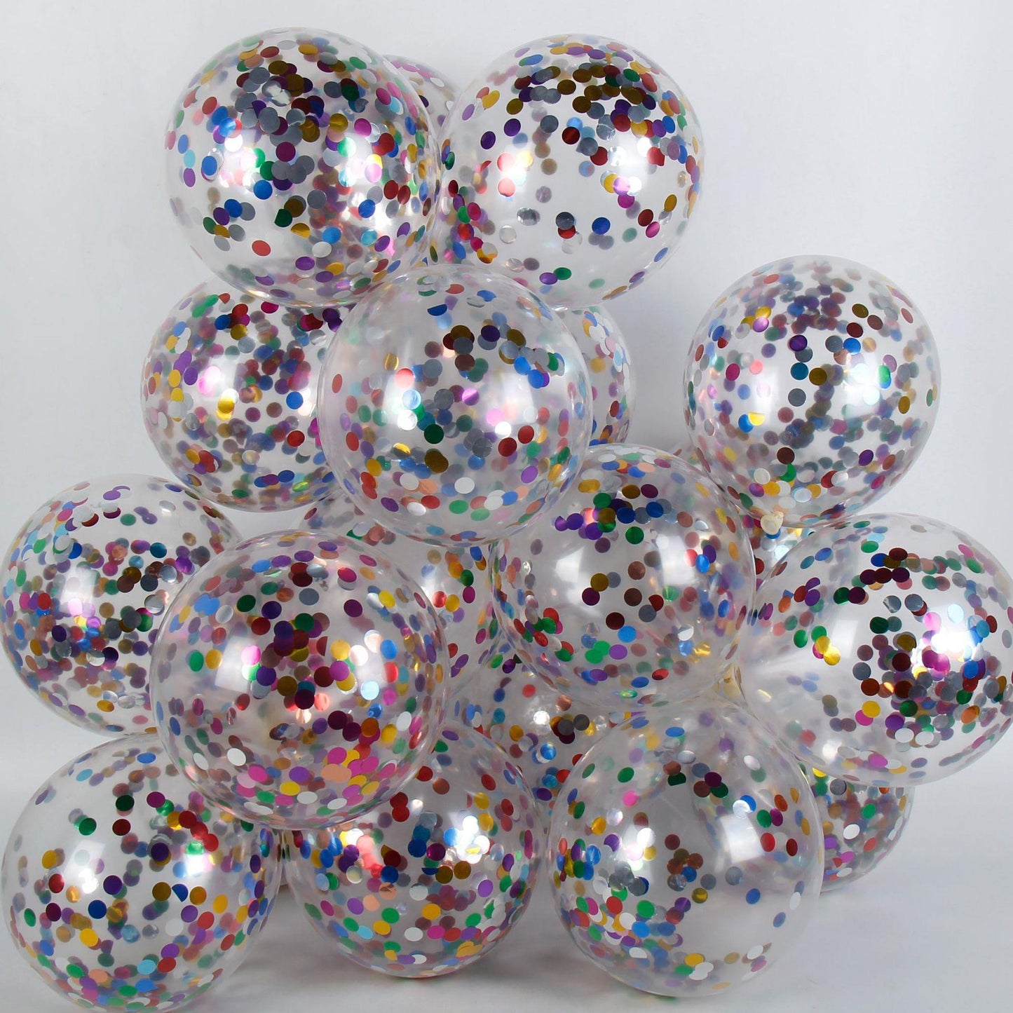 【50 Pcs】Rainbow Sequined Balloons, Durable Latex Material, Perfect for Birthdays, Weddings, Parties, and Various Occasions, Indoor and Outdoor Decoration