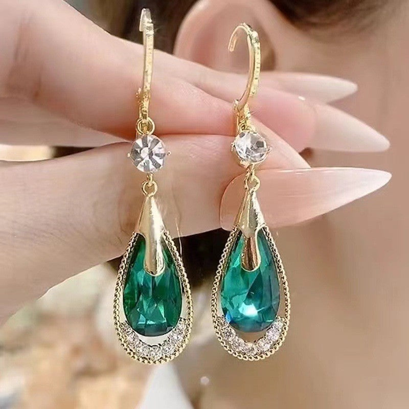 Cat's Eye Stone Stud Earrings