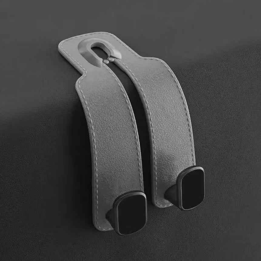 【3 Pcs】Car Seat Back Dual Hooks – Organizer for Handbags, Shopping Bags & Umbrellas
