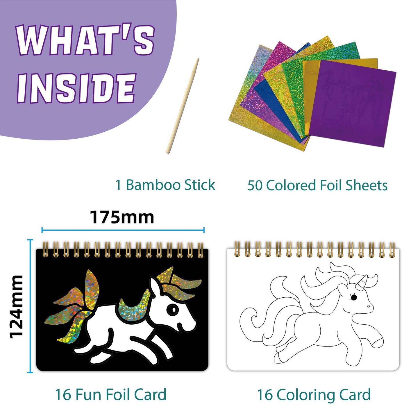 Premium Non-Toxic Kids Painting -Foil Art Kit
