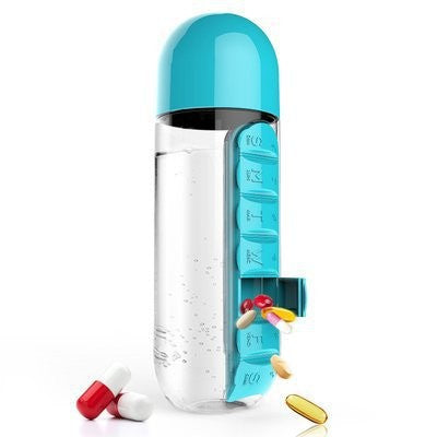 Two-in-One Creative Water Cup and Pill Box