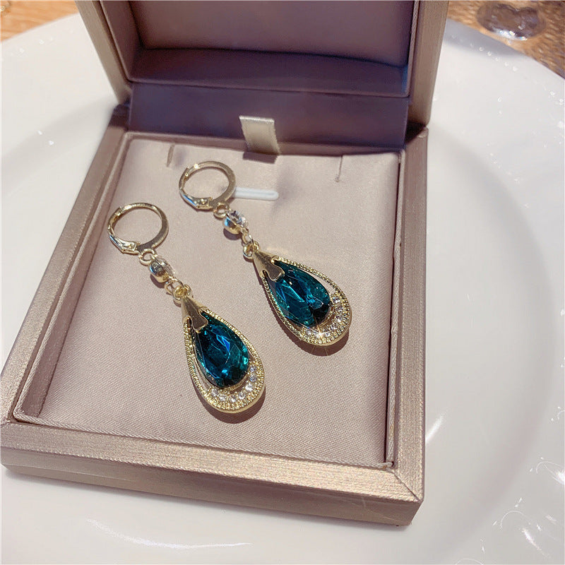 Cat's Eye Stone Stud Earrings