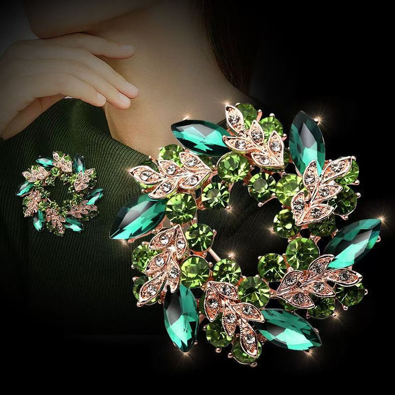 Double-Layer Floral Brooch, Premium Accessory