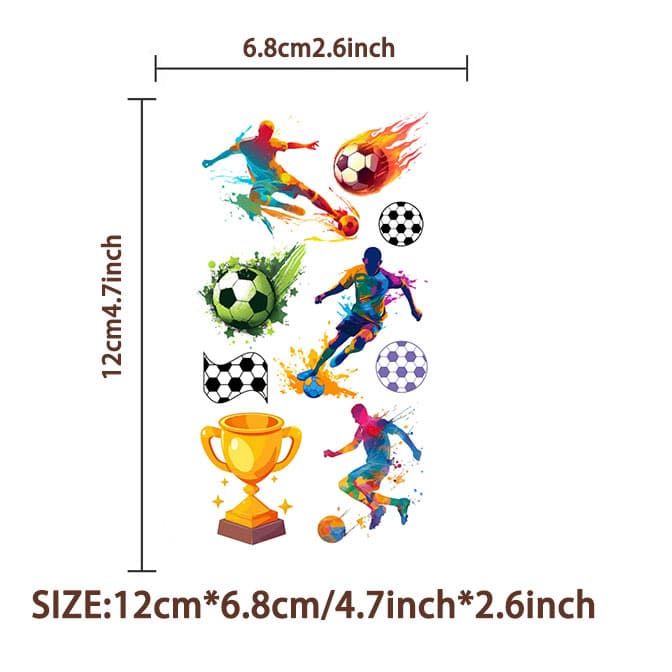 ⚽🏆Football Fan Tattoo Stickers – Wear Your World Cup Spirit!