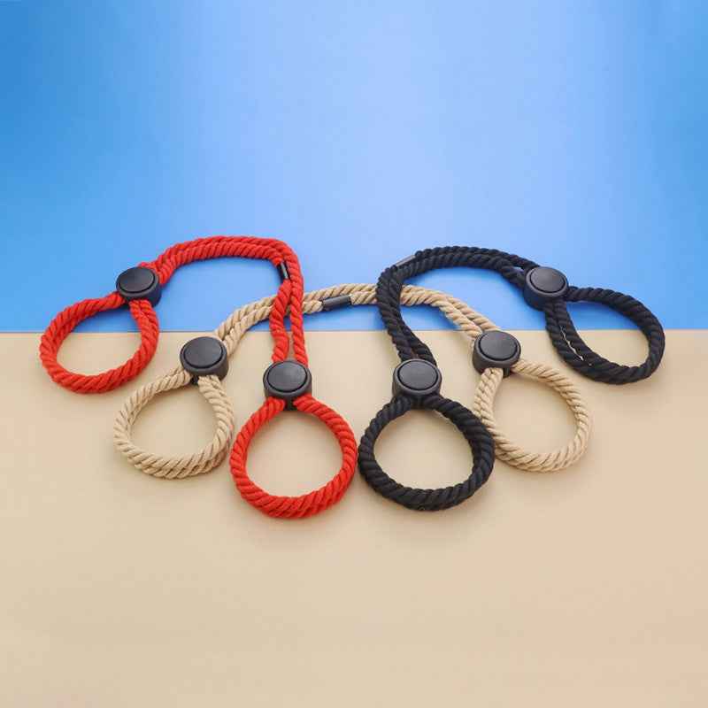 Adjustable Cotton Rope Handcuffs, Convenient Binding Restraint Rope Buckles, Multifunctional Self-Bondage Accessory