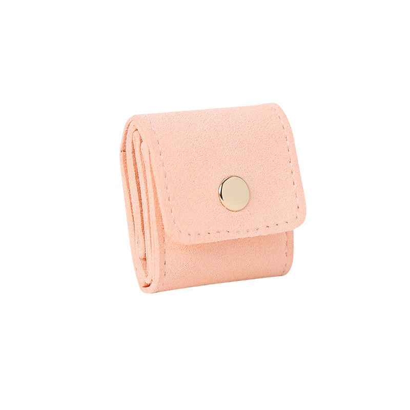 Ring storage leather pouch